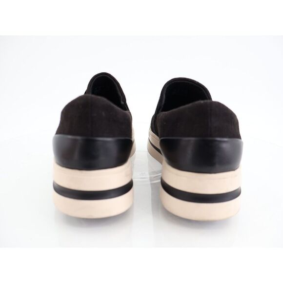 Clarks Women's Audreigh Eve Loafers Platform Suede Leather Black White 9.5 Wide - Picture 6 of 12